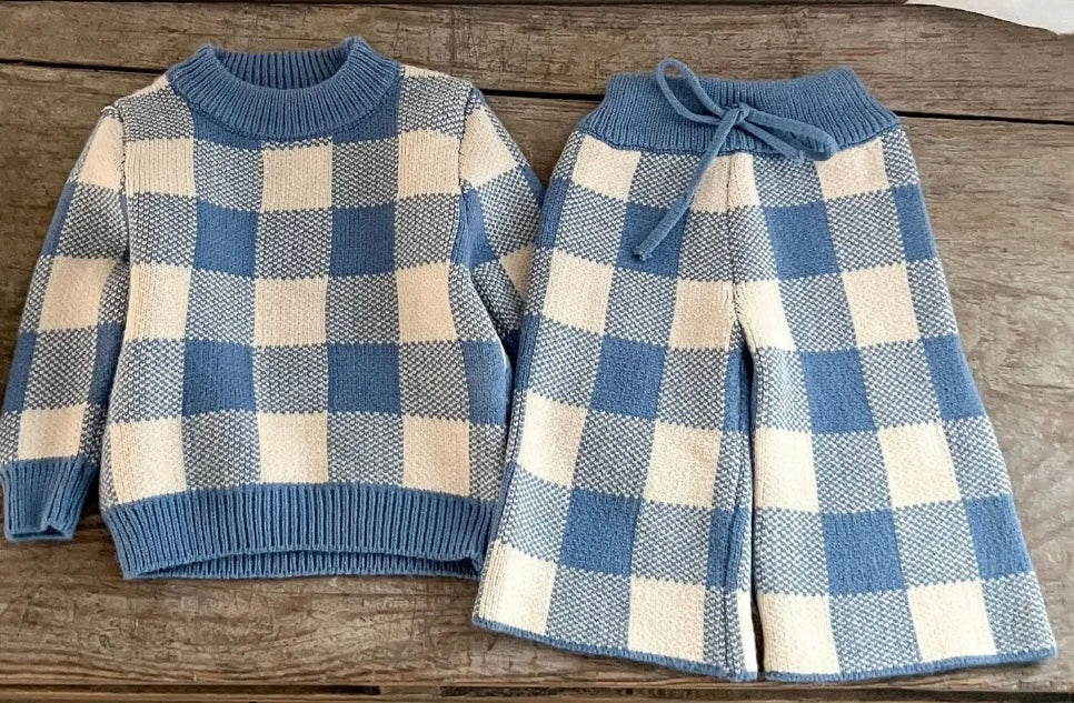 The Blue & Bloom Knit Set